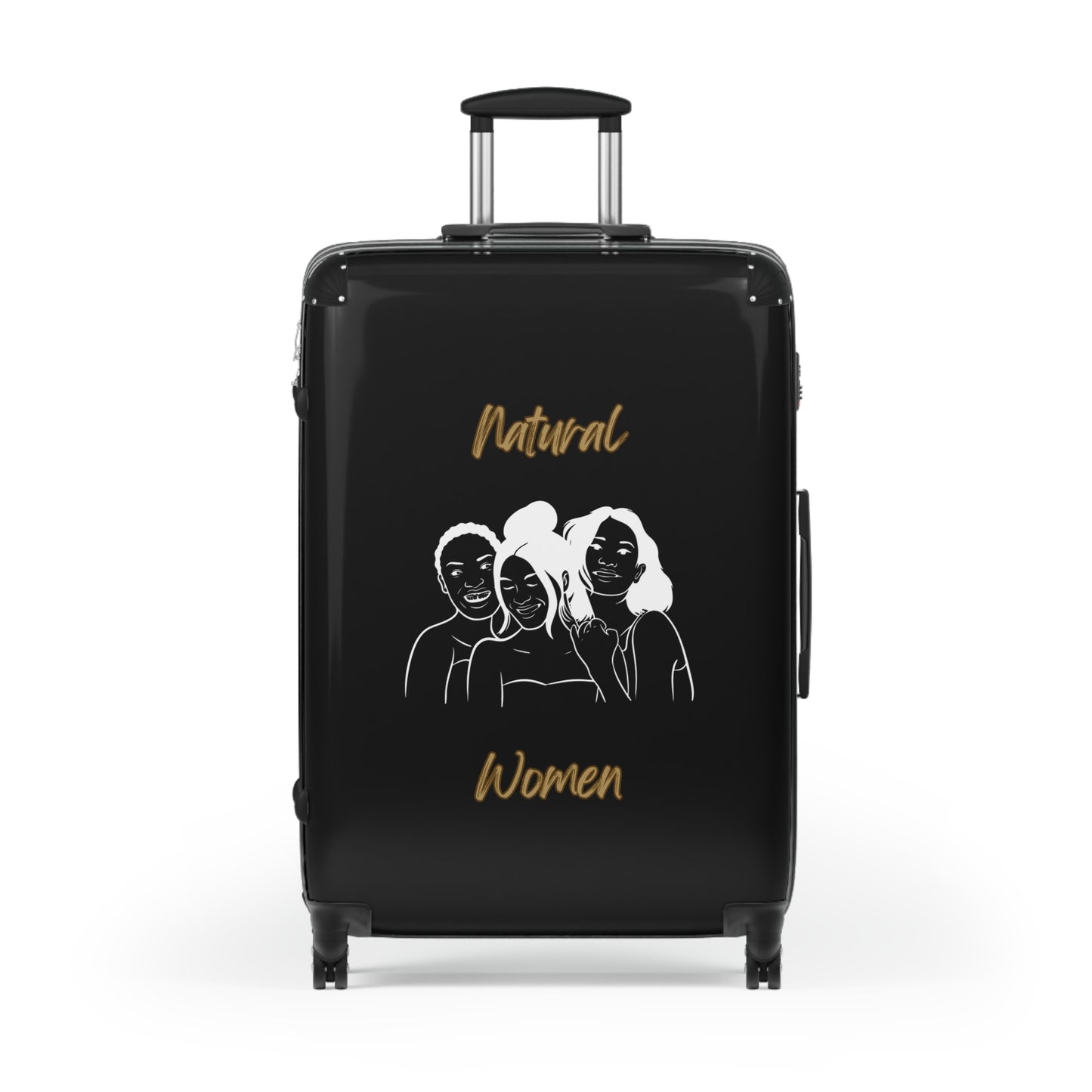 Natural Woman Laughing Friends (WL) Suitcase BLACK