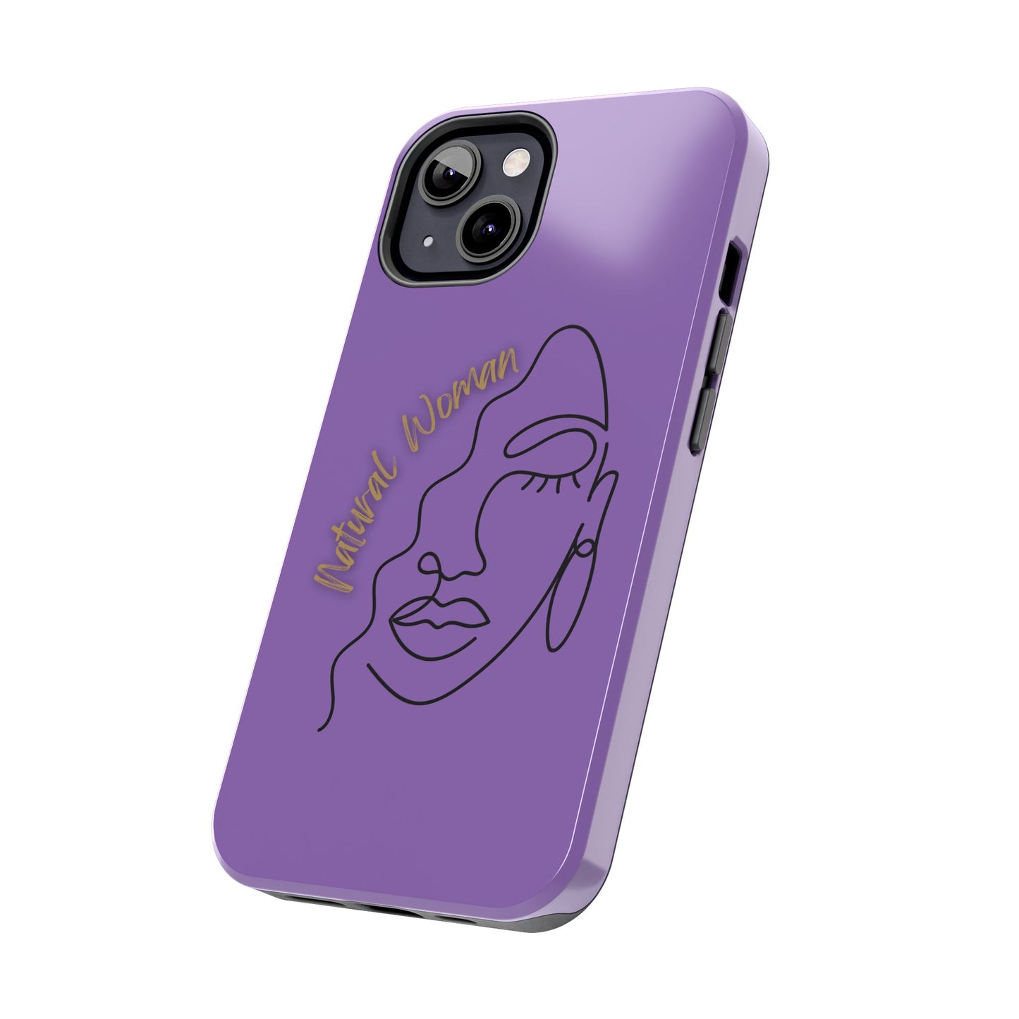 Natural Woman Half Face (BL)Tough Phone Case LIGHT PURPLE