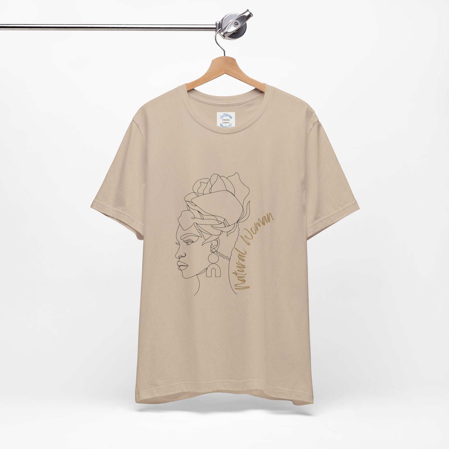 Natural Woman Flower Wrap (BL) Short Sleeve T-Shirt