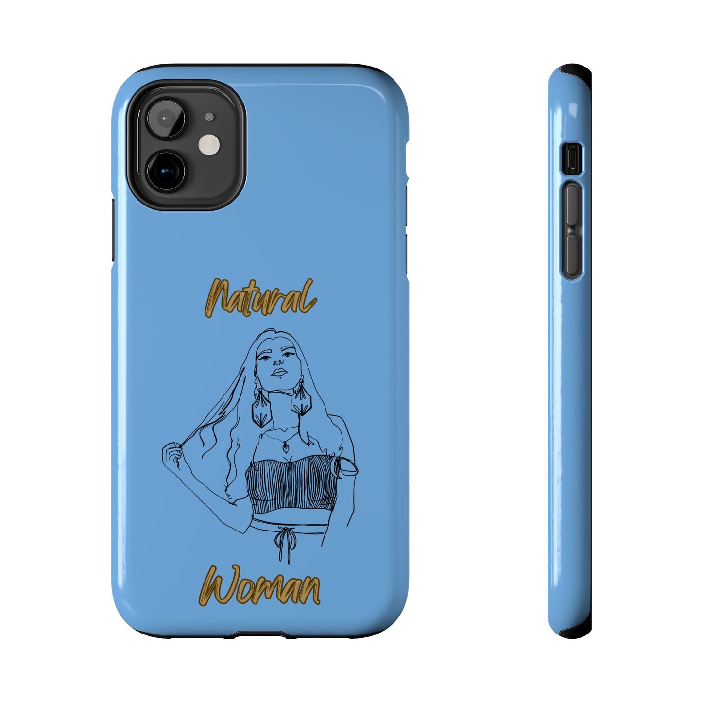 Natural Woman Thinking (BL)Tough Phone Cases LIGHT BLUE