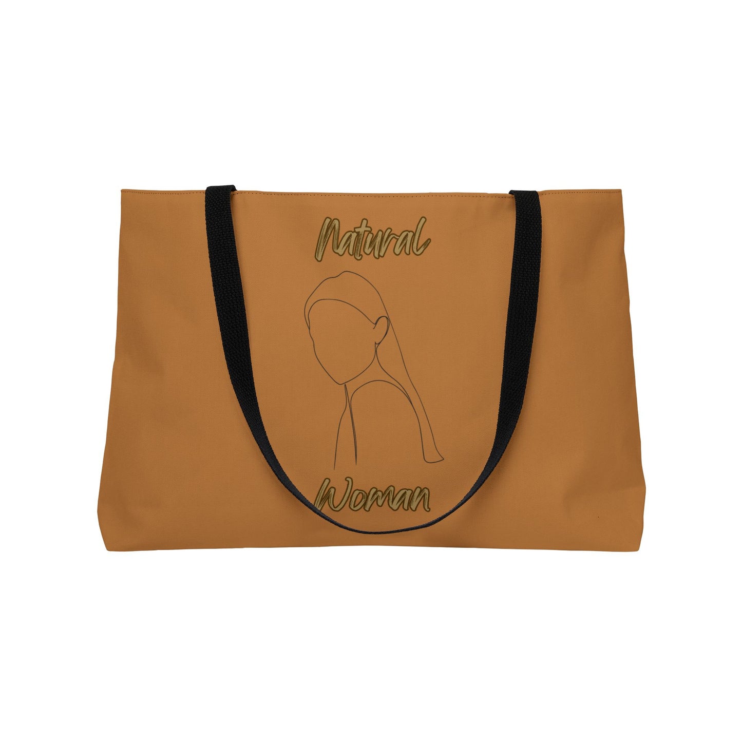 Natural Woman Tilted Look (BL) Weekender Tote Bag LIGHT BROWN