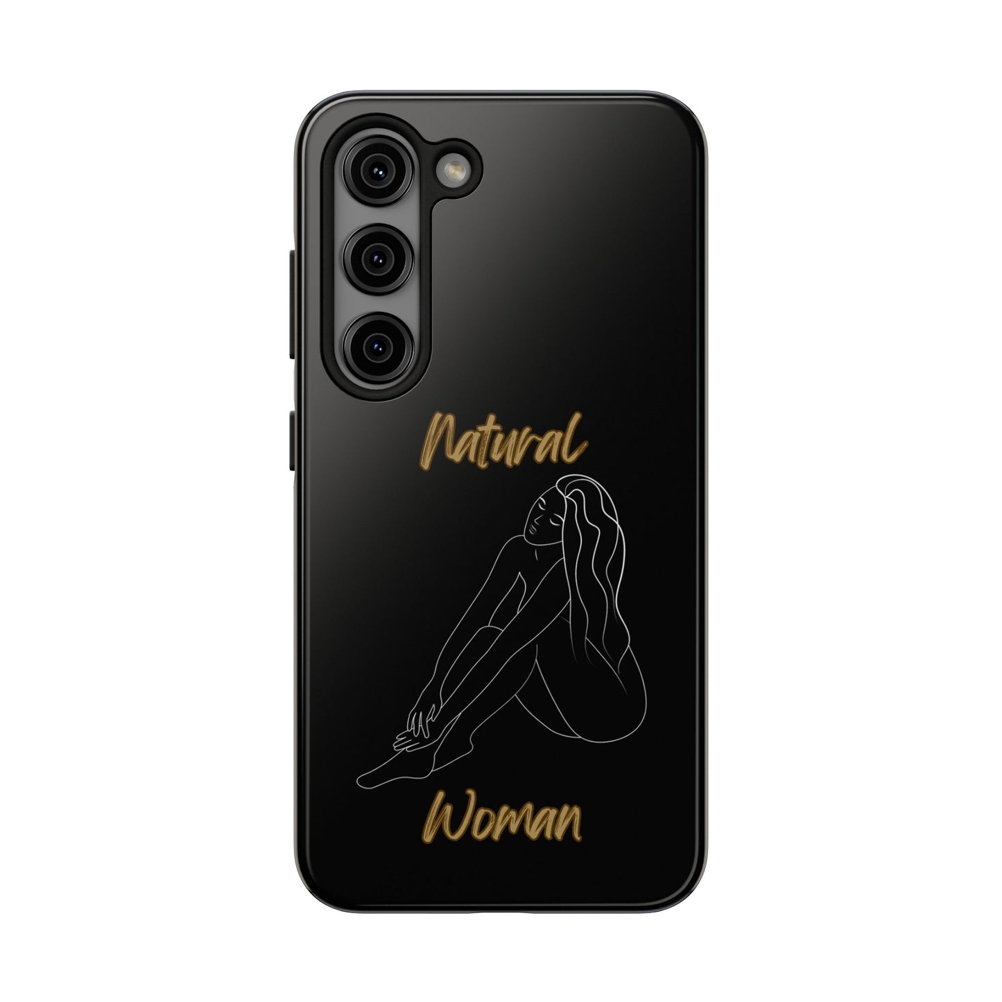 Natural Woman Beauty (WL) Tough Phone Cases BLACK