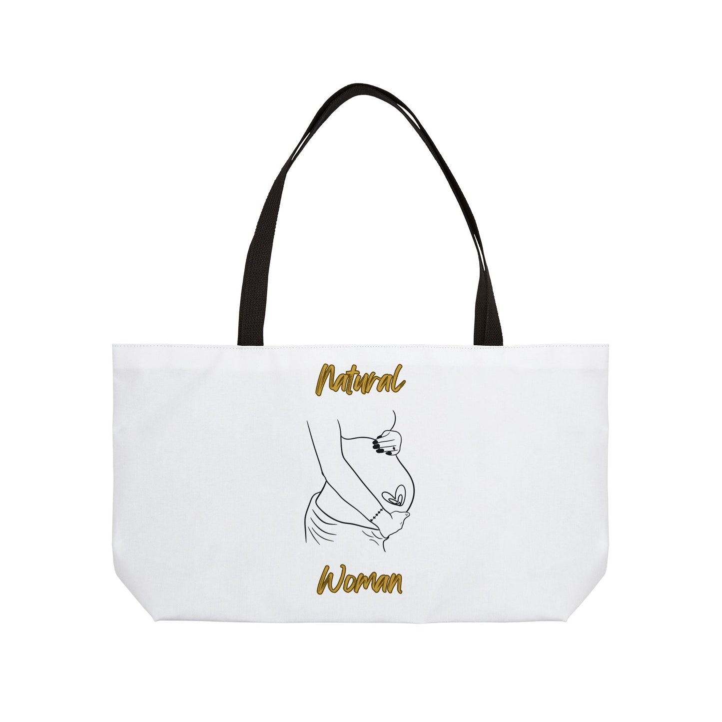 Natural Woman Loved In & Out (BL) Weekender Tote Bag WHITE
