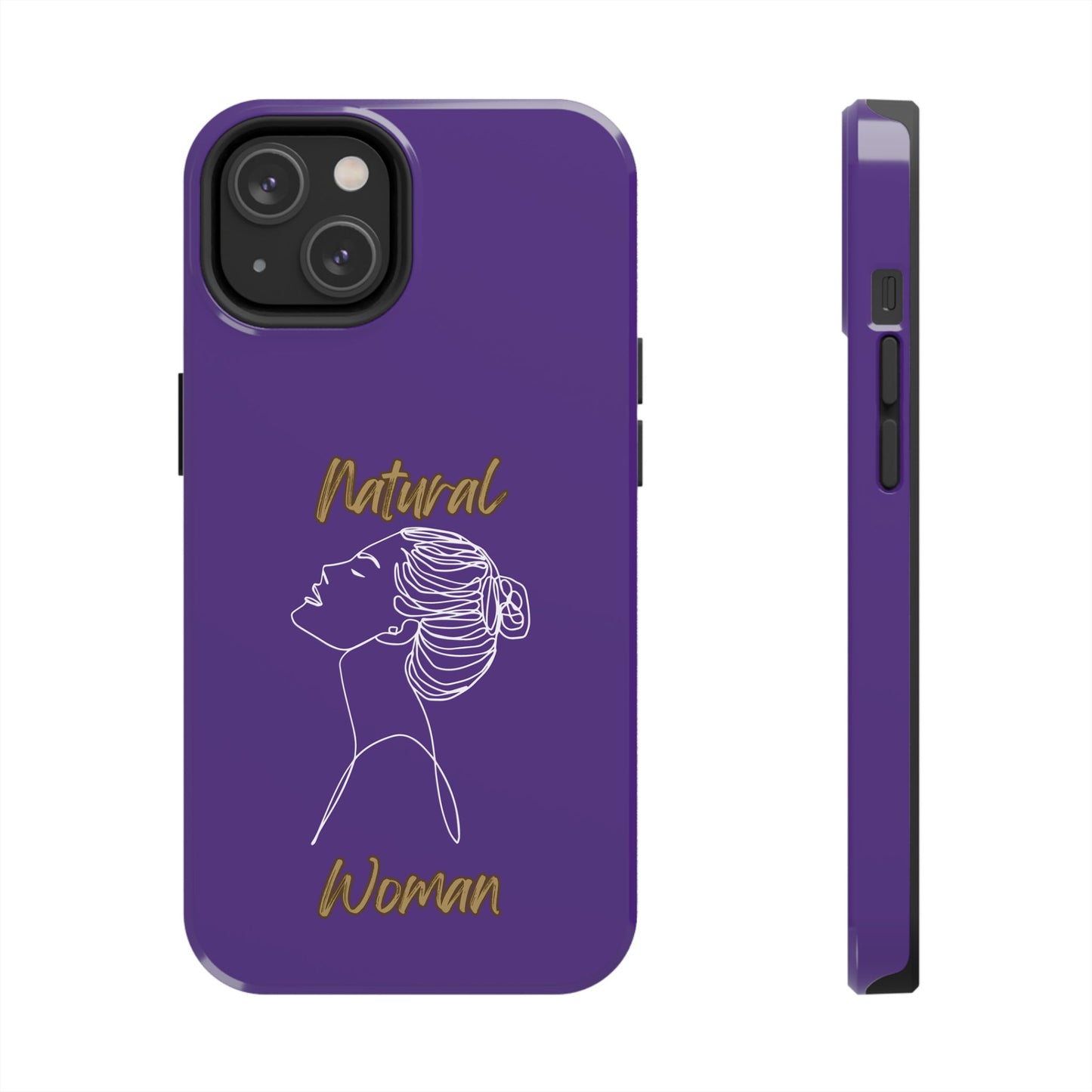Natural Woman Wet Bun (WL) Tough Phone Cases PURPLE