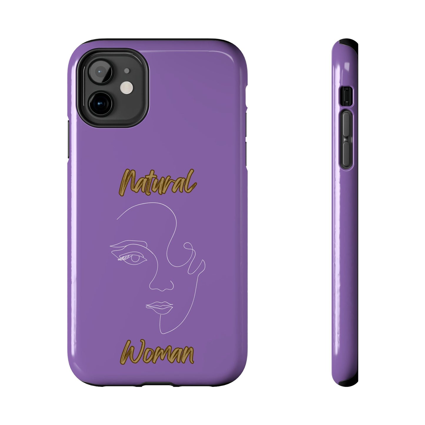 Natural Woman Looking (WL)Tough Phone Cases LIGHT PURPLE