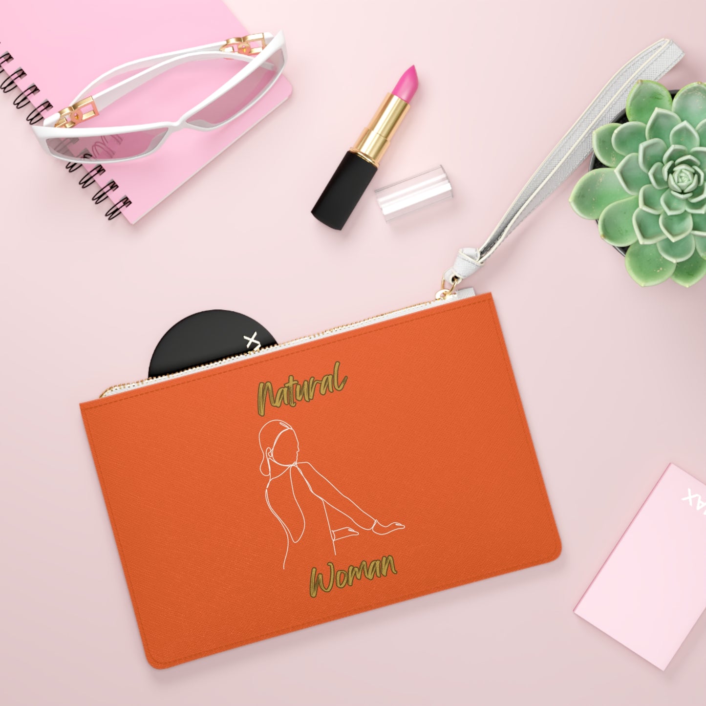 Natural Woman Hands Ready (WL) Clutch Bag ORANGE