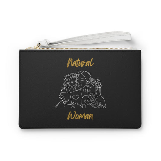Natural Woman Me & My Girls (WL) Clutch Bag BLACK