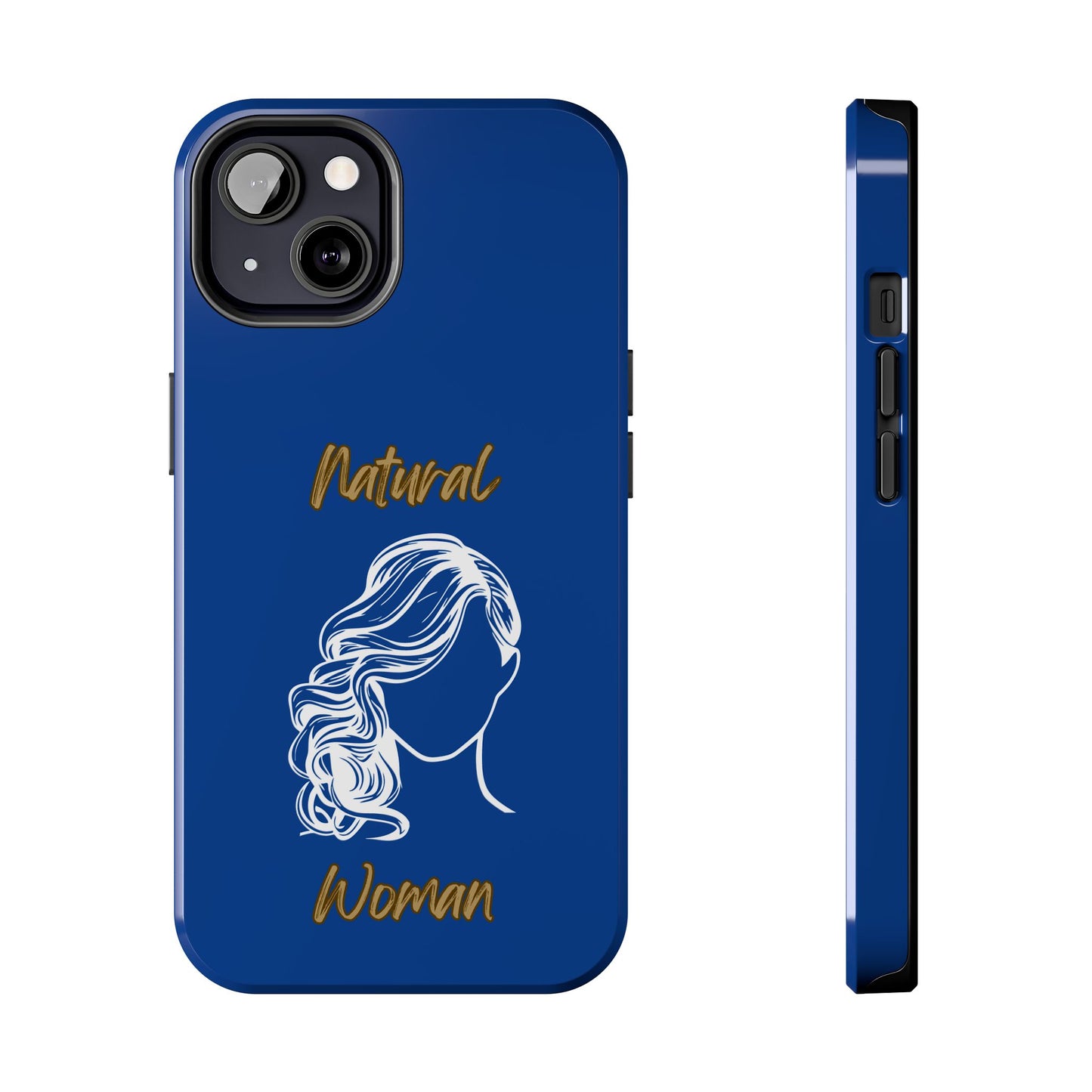 Natural Woman Long Curl (WL)Tough Phone Cases DARK BLUE