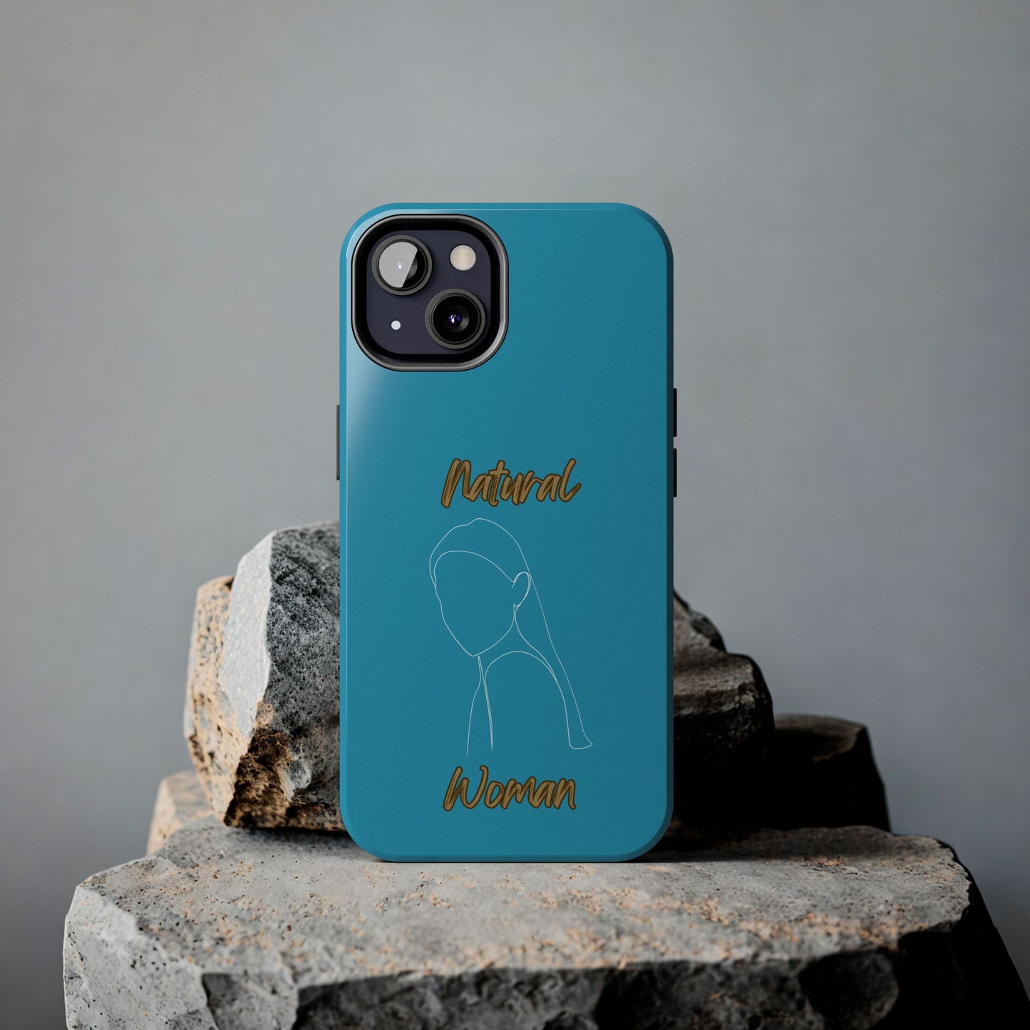 Natural Woman Tilted Look (WL) Tough Phone Cases TURQUOISE