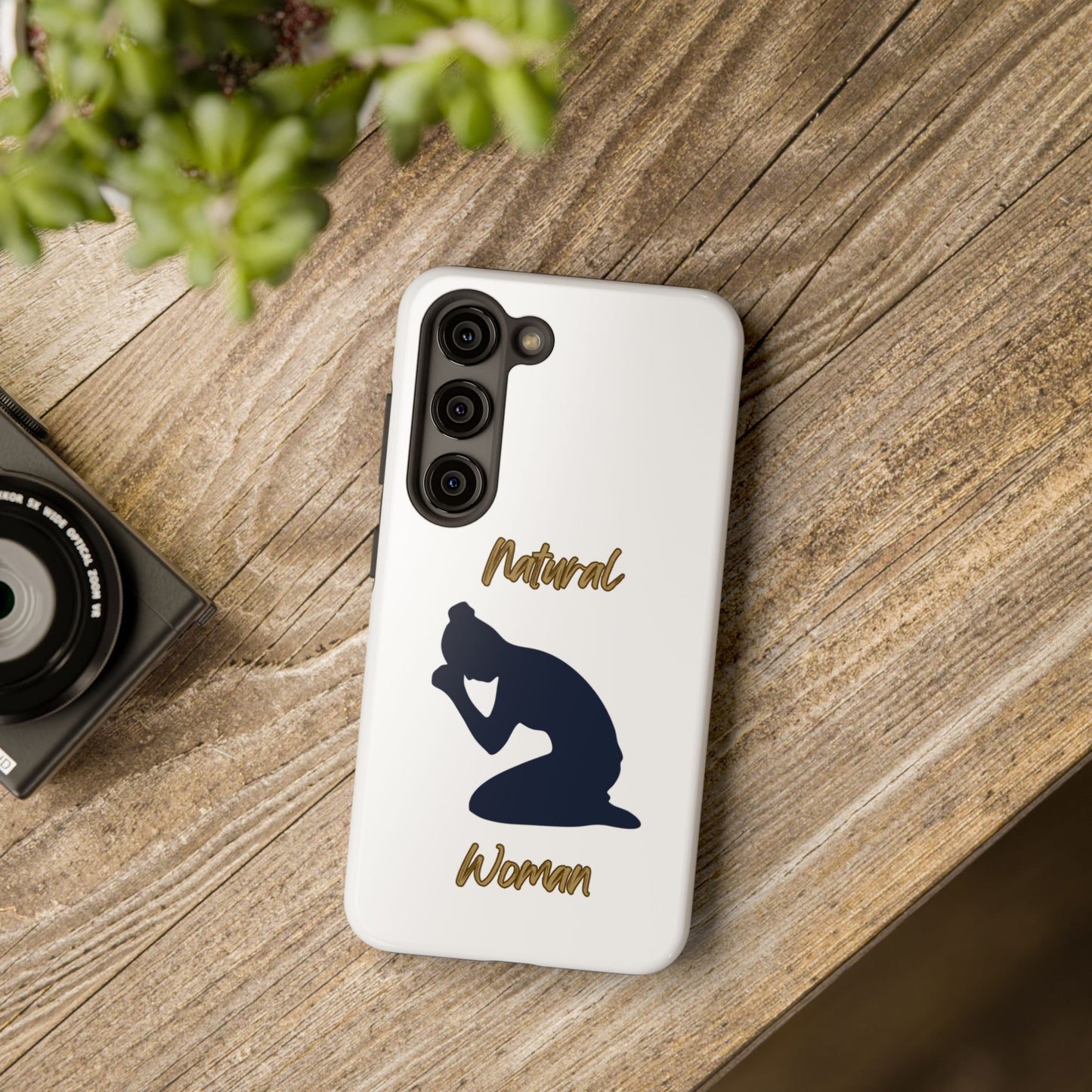 Natural Woman Pray (BL)Tough Phone Cases WHITE