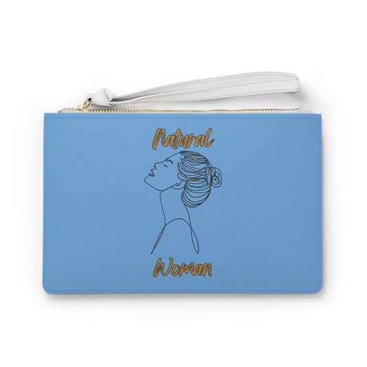 Natural Woman Wet Bun (BL) Clutch Bag LIGHT BLUE