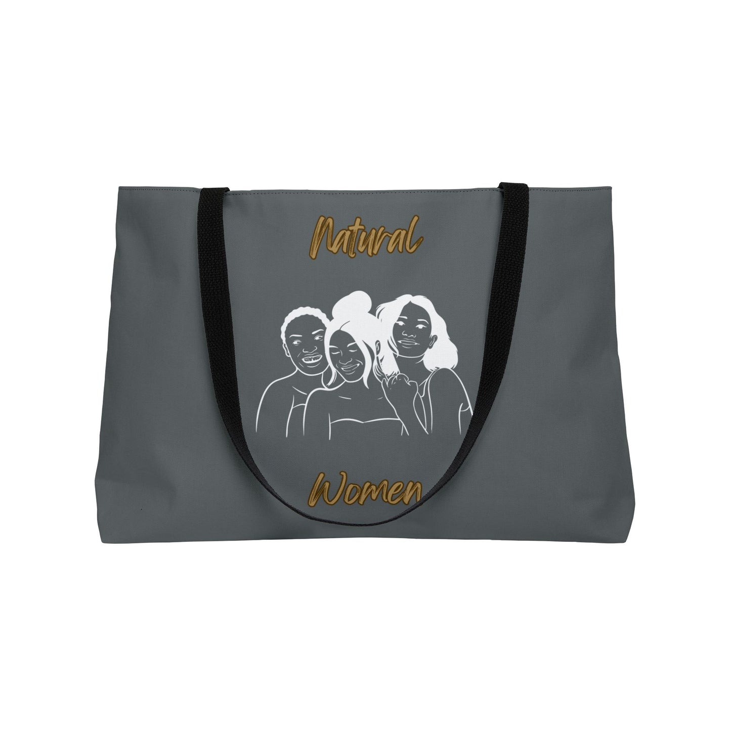 Natural Women Laughing Friends (WL) Weekender Tote Bag DARK GREY