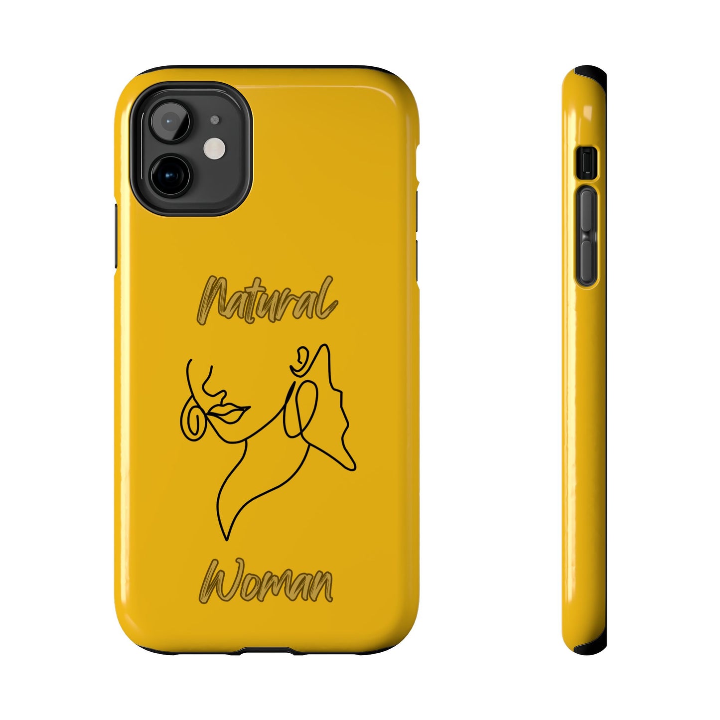 Natural Woman Lips (BL)Tough Phone Cases YELLOW