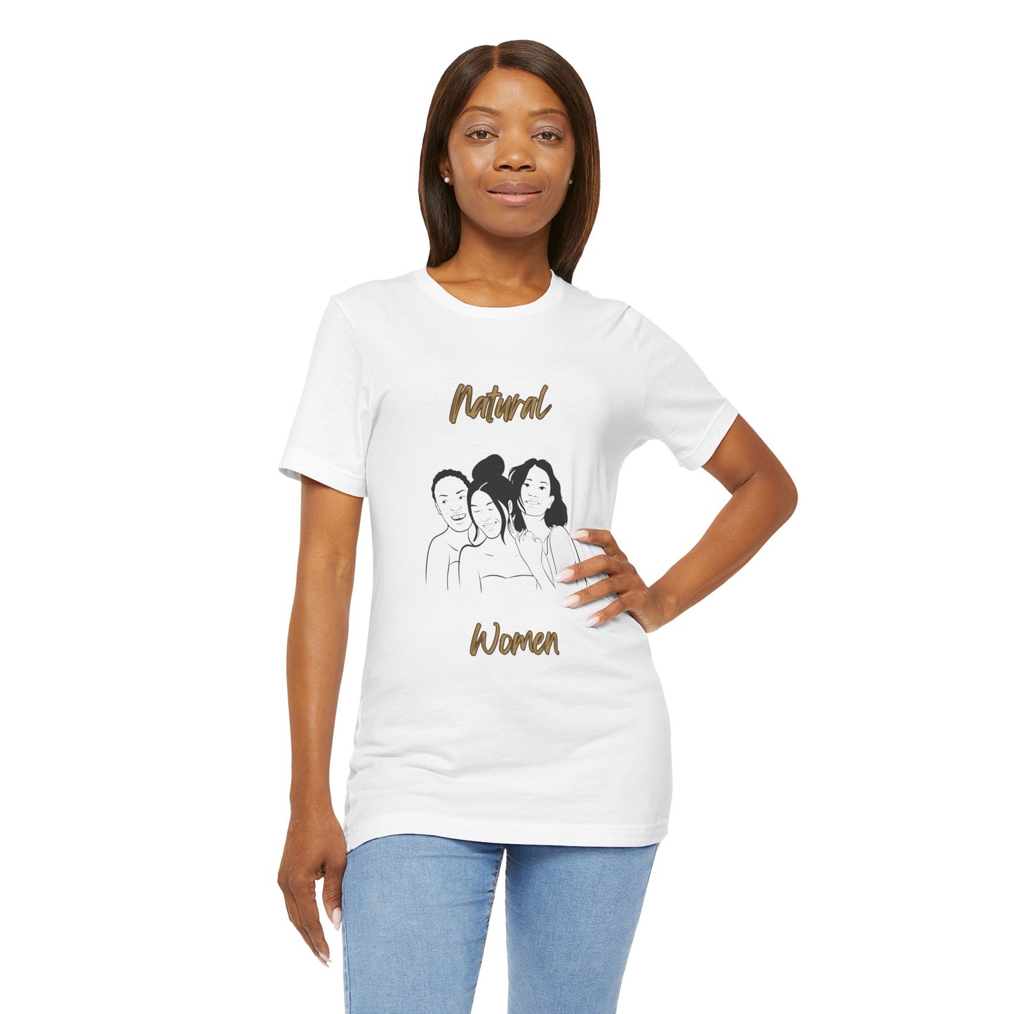 Natural Woman Laughing Friends (BL) Short Sleeve T-Shirt