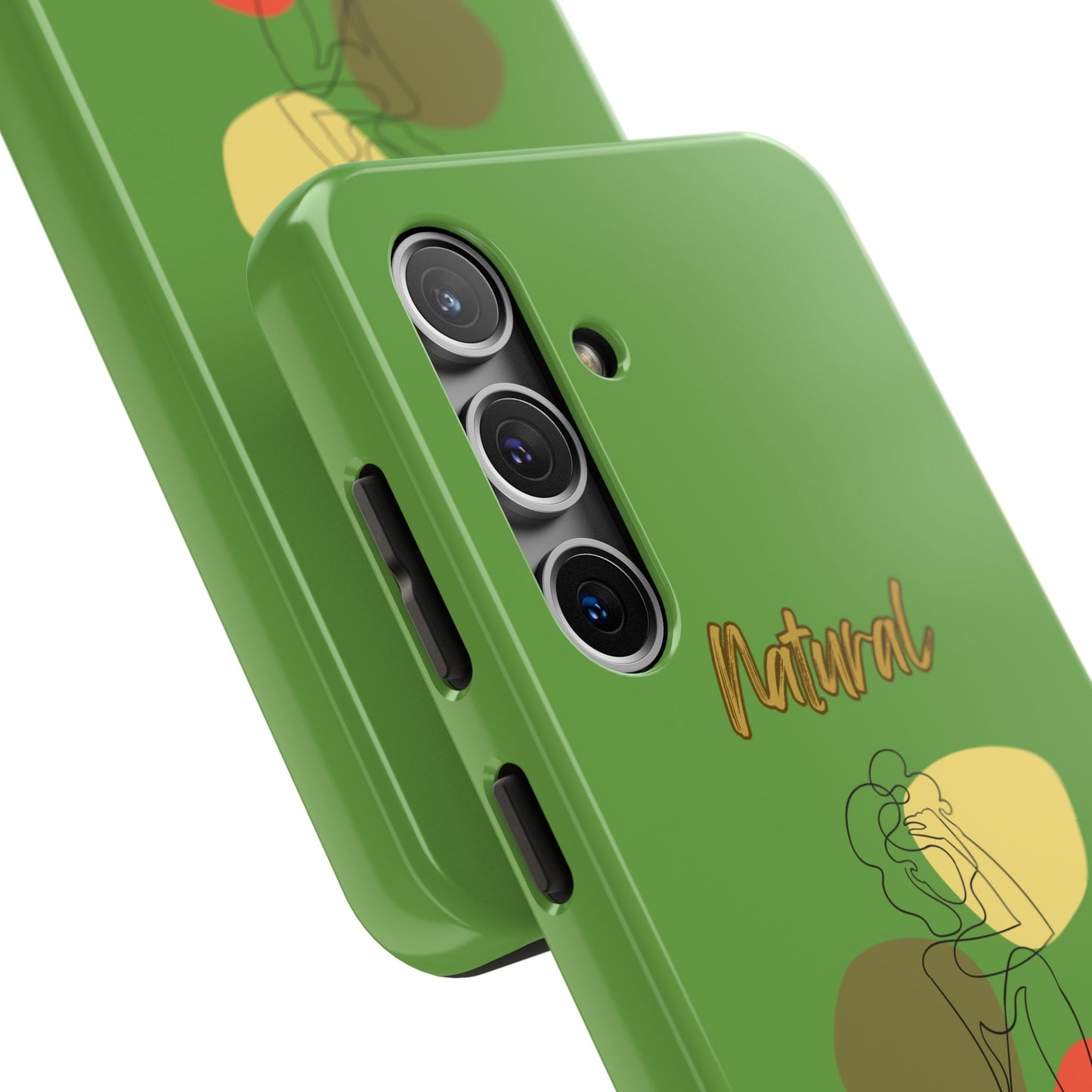 Natural Woman Colorful Pose (BL)Tough Phone Cases GREEN