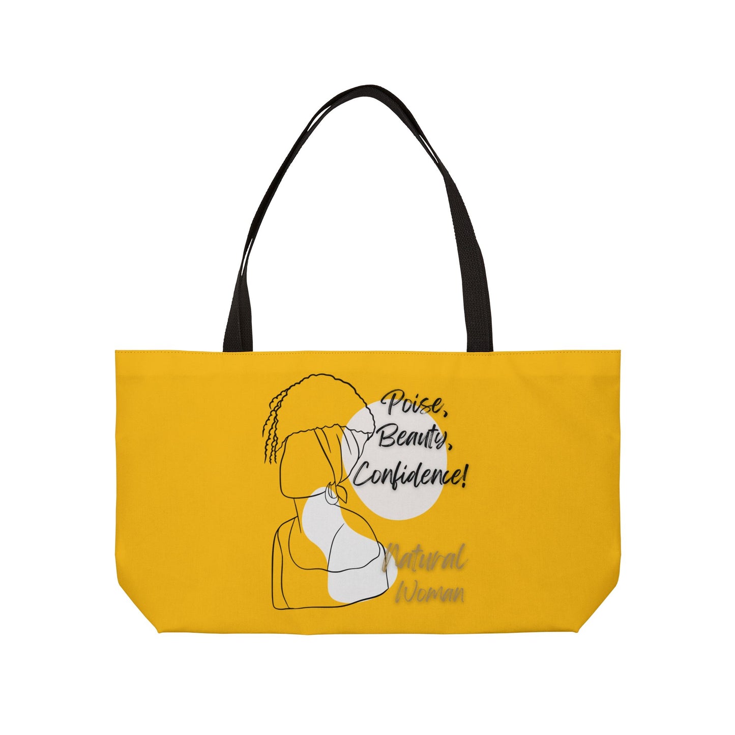 Natural Woman Puff (BL) Weekender Tote Bag YELLOW