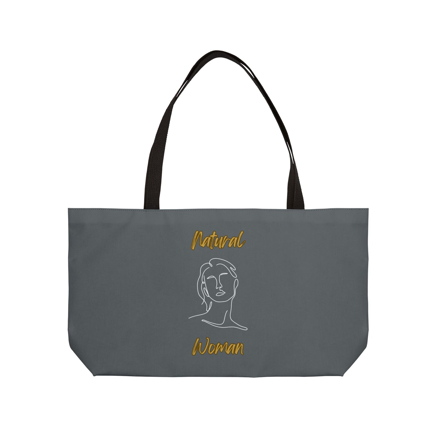 Natural Woman Hello (WL) Weekender Tote Bag DARK GREY