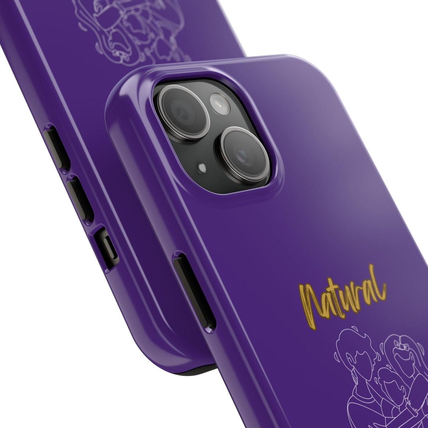 Natural Woman Bear Hugs (WL) Tough Phone Cases PURPLE