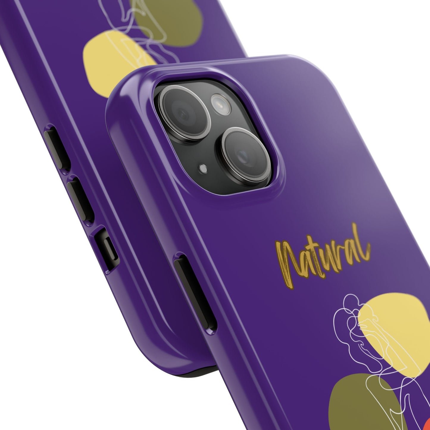 Natural Woman Colorful Pose (WL)Tough Phone Cases PURPLE