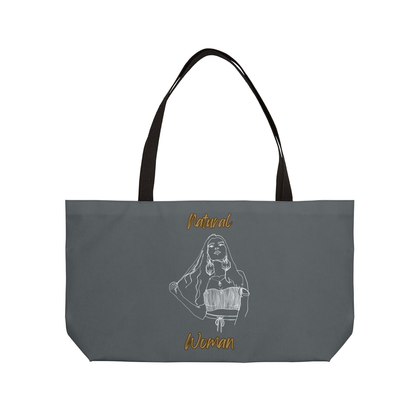 Natural Woman Thinking (WL) Weekender Tote Bag DARK GREEN