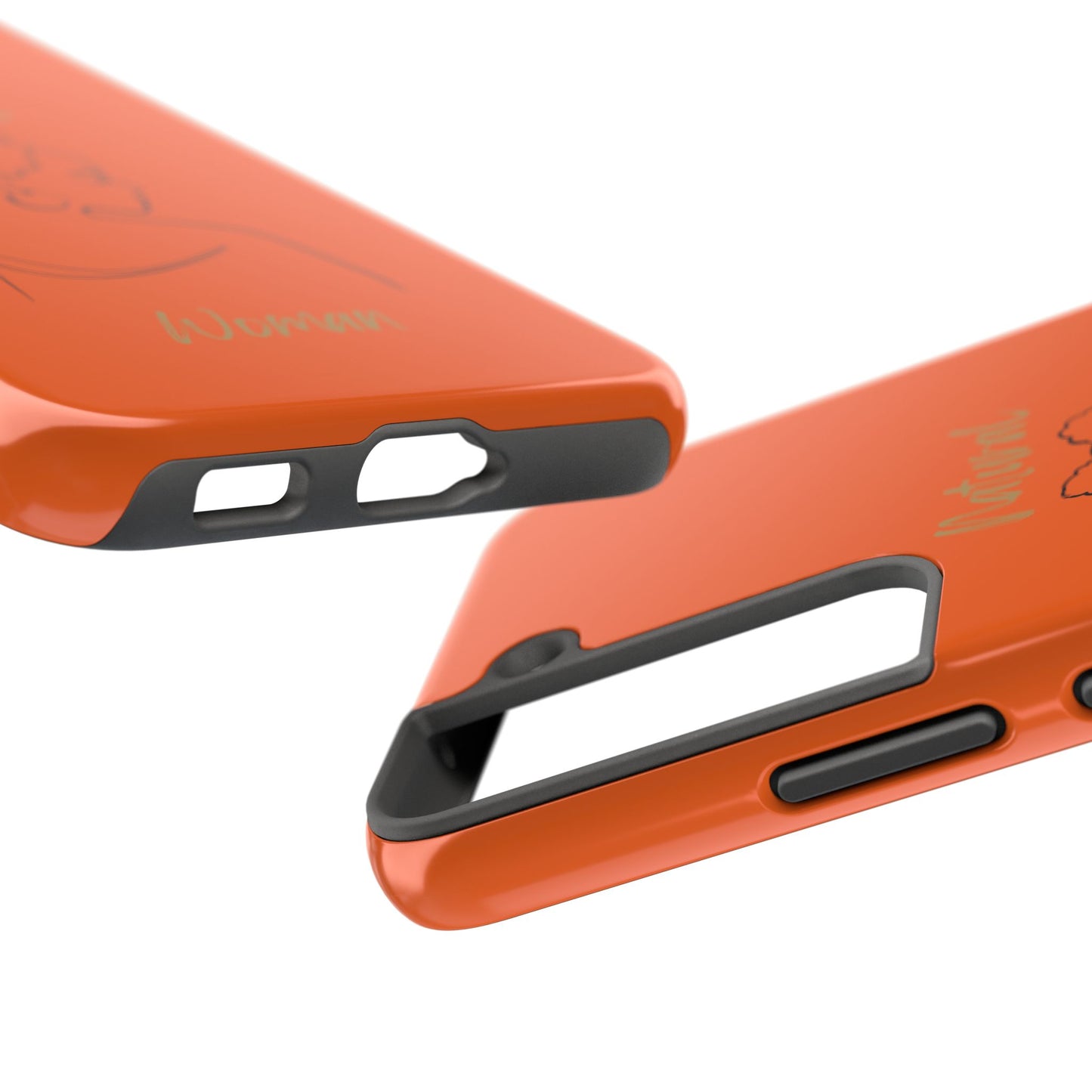 Natural Woman Twists (BL) Tough Phone Cases ORANGE