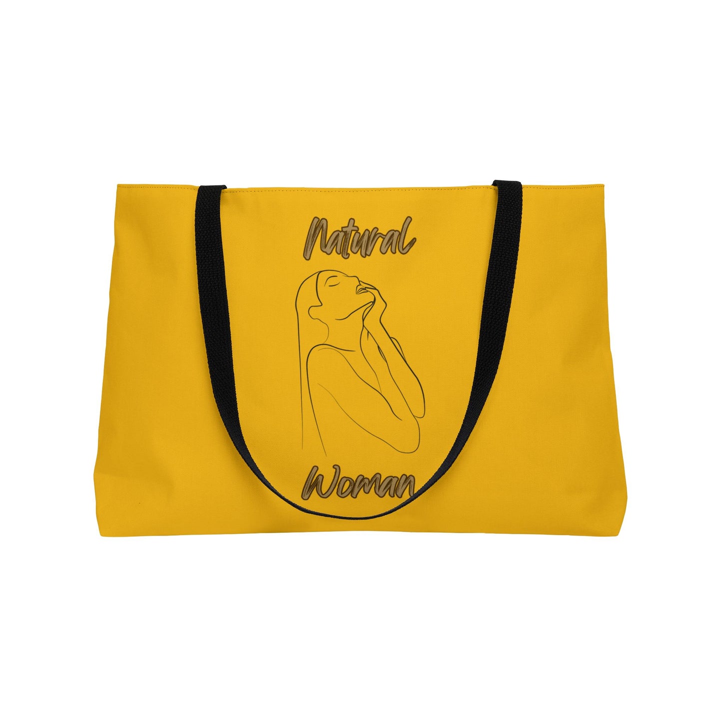 Natural Woman Thank You (BL) Weekender Tote Bag YELLOW