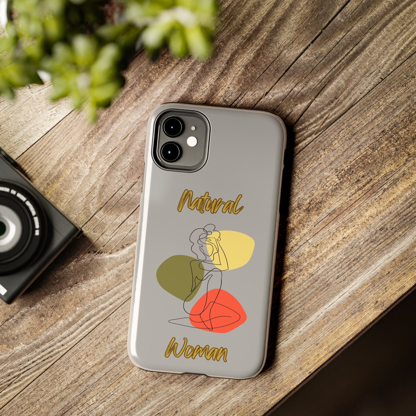 Natural Woman Colorful Pose (BL)Tough Phone Cases LIGHT GREY