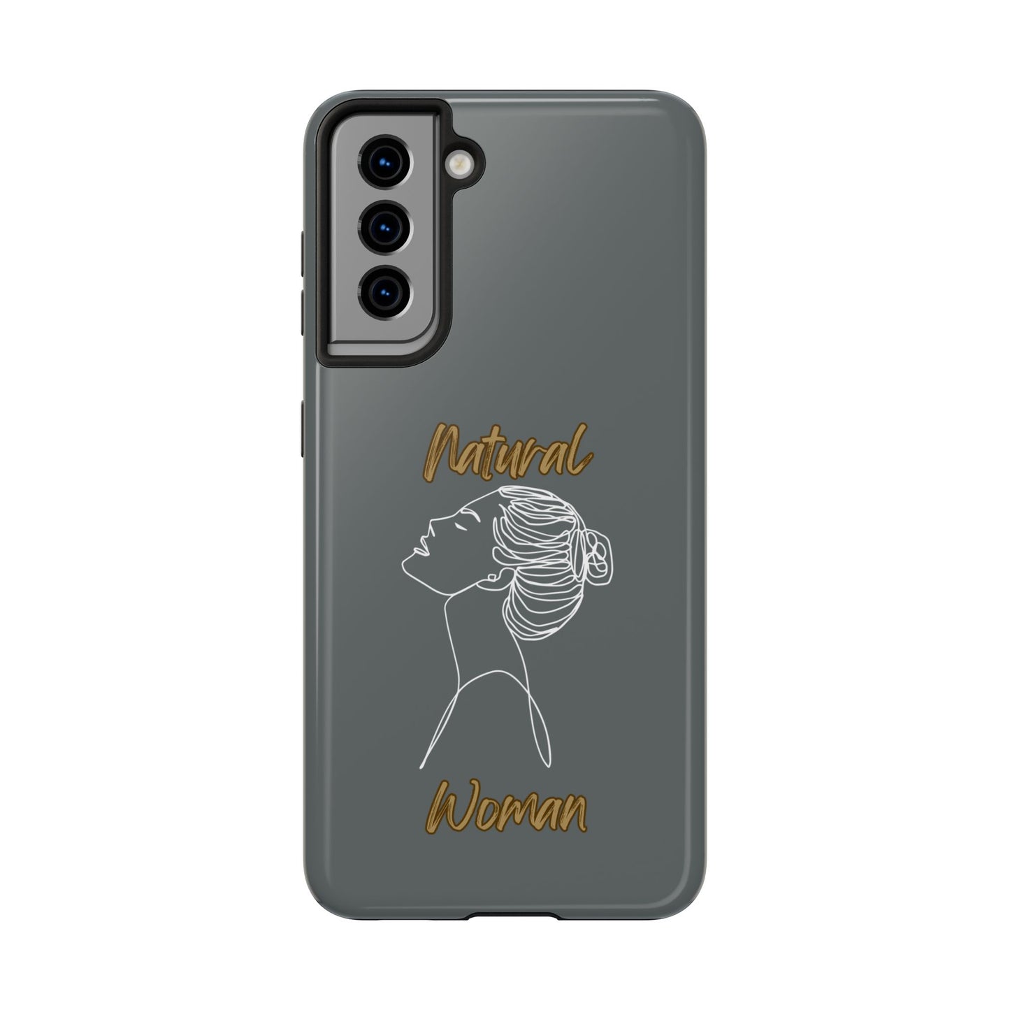 Natural Woman Wet Bun (WL) Tough Phone Cases DARK GREY