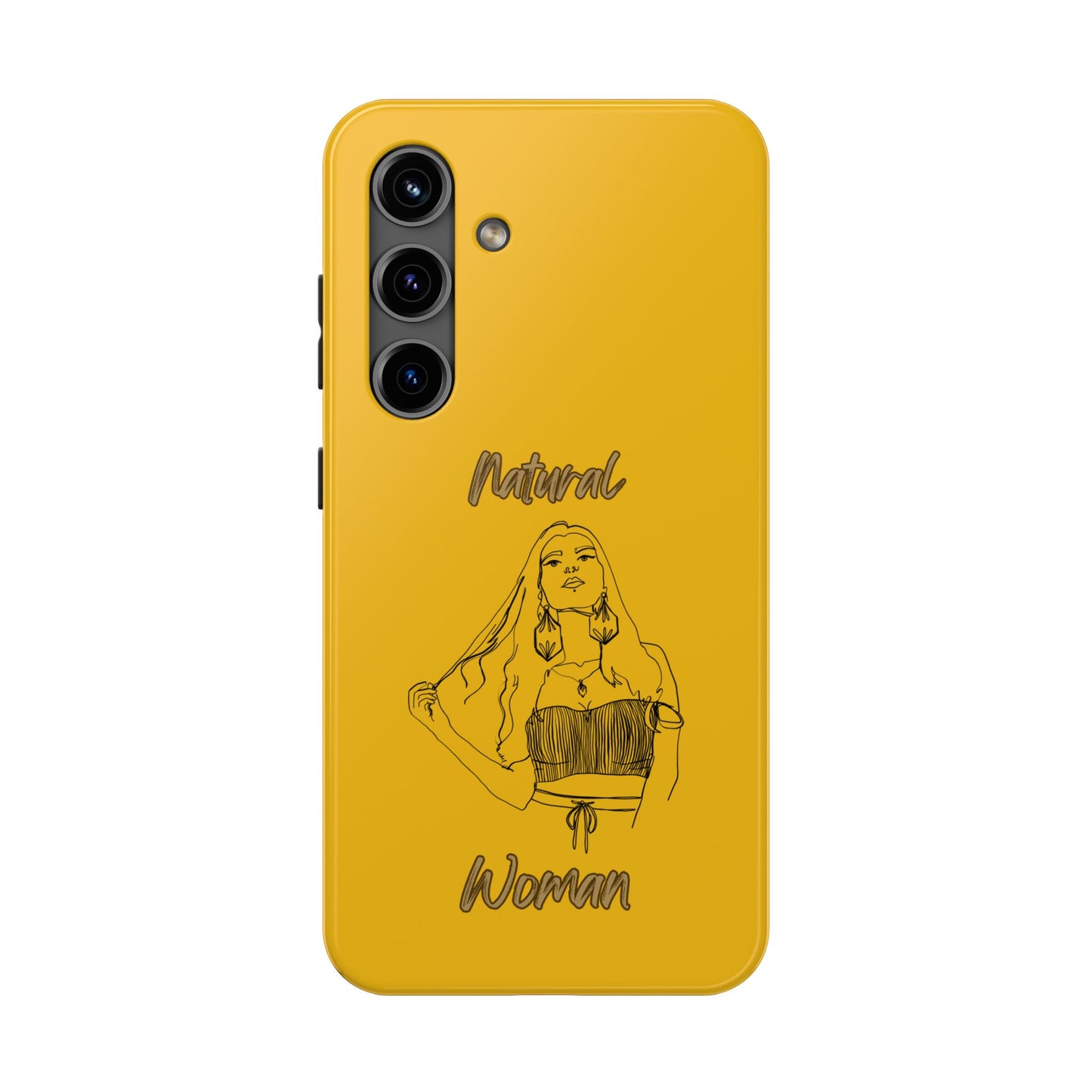 Natural Woman Thinking (BL)Tough Phone Cases YELLOW