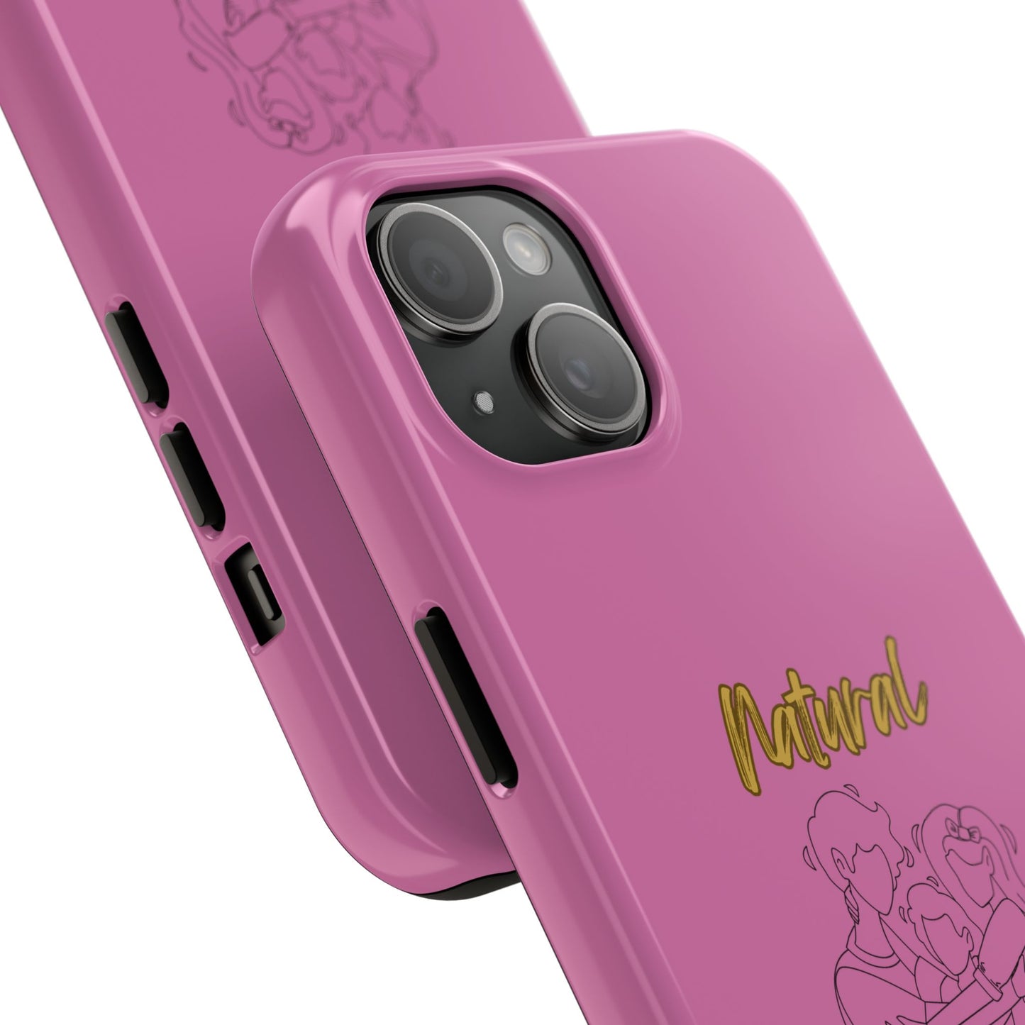 Natural Woman Bear Hugs (BL) Tough Phone Cases LIGHT PINK