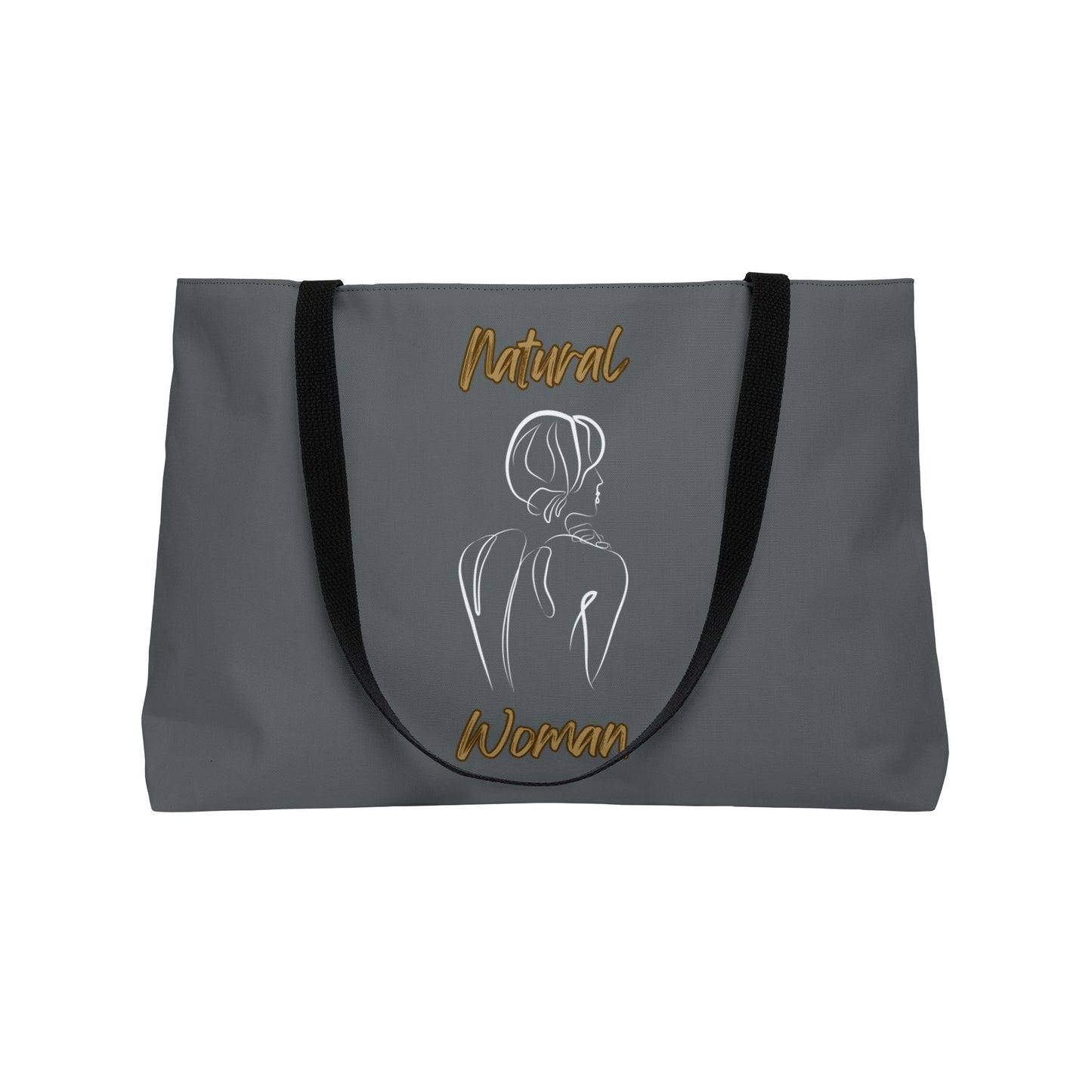 Natural Woman Back (WL) Weekender Tote Bag DARK GREY