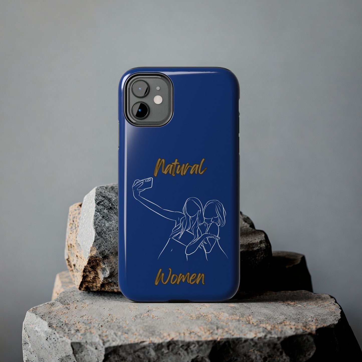 Natural Woman Friends Selfie (WL)Tough Phone Cases DARK BLUE