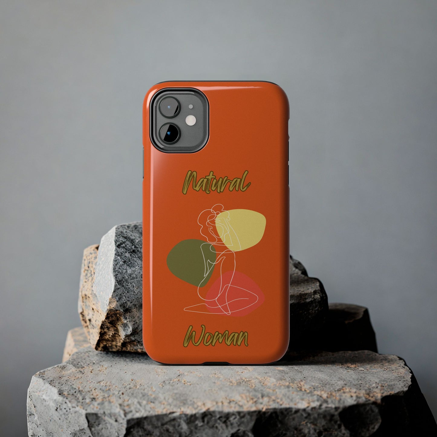 Natural Woman Colorful Pose (WL)Tough Phone Cases ORANGE