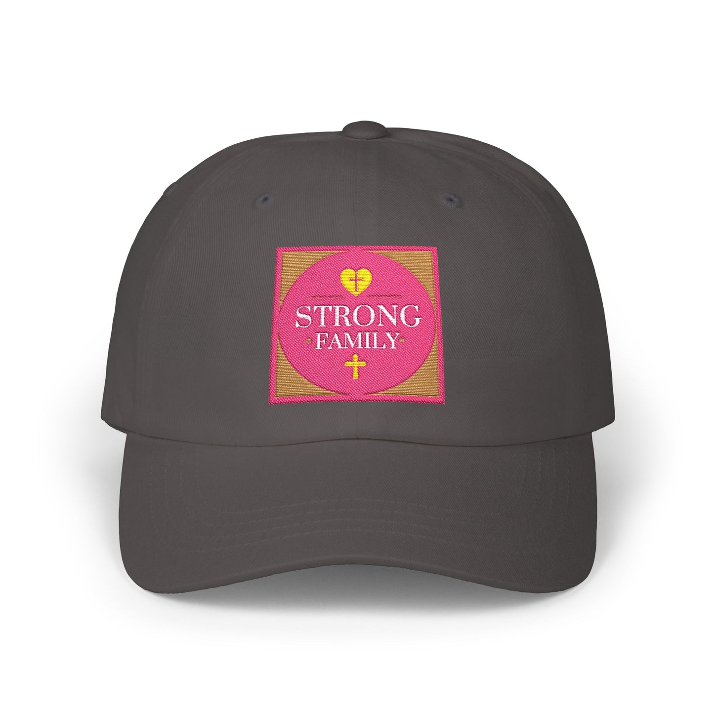 Strong Family Custom Casual Cap - PINK LOGO