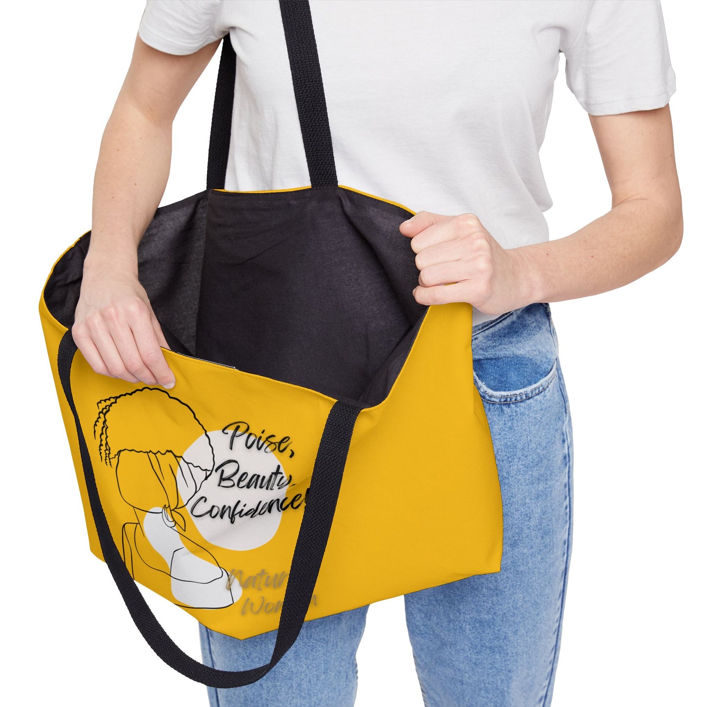 Natural Woman Puff (BL) Weekender Tote Bag YELLOW