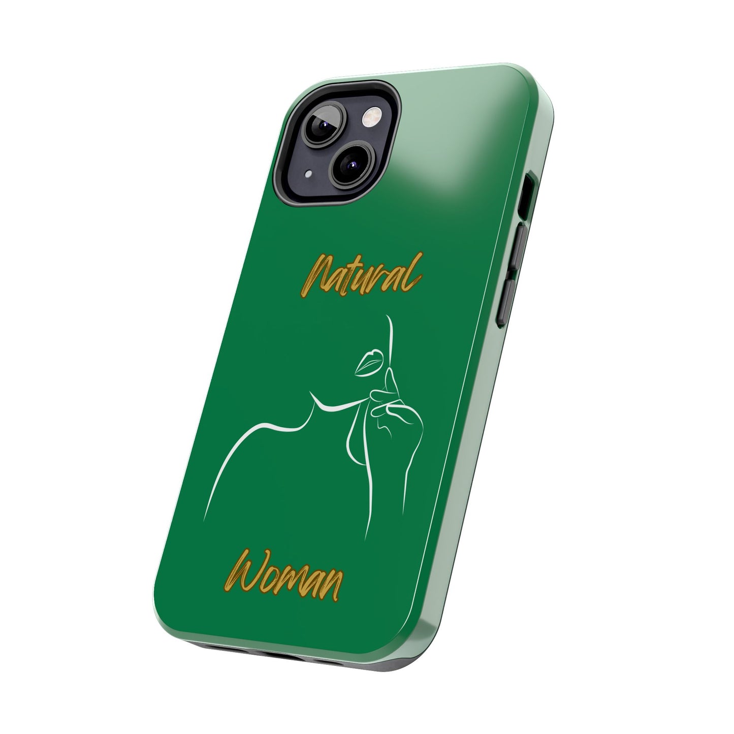 Natural Woman Chin Up (WL)Tough Phone Cases DARK GREEN