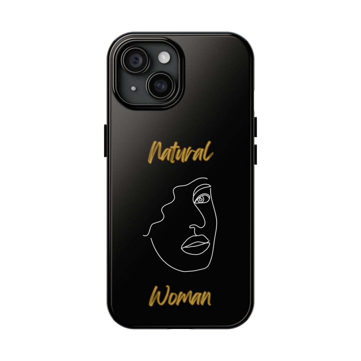 Natural Woman Peekaboo (WL)Tough Phone Cases BLACK