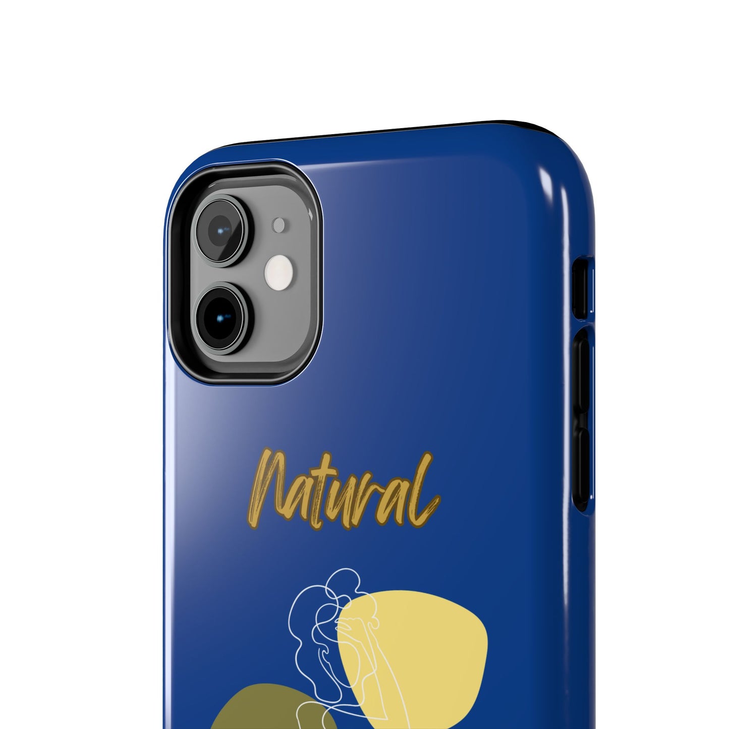 Natural Woman Colorful Pose (WL)Tough Phone Cases DARK BLUE
