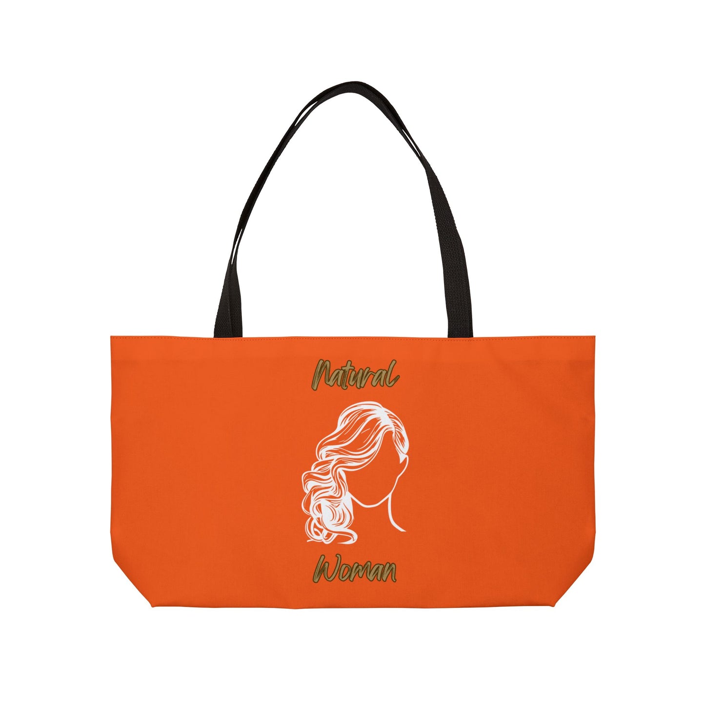 Natural Woman Long Curl (WL) Weekender Tote Bag ORANGE