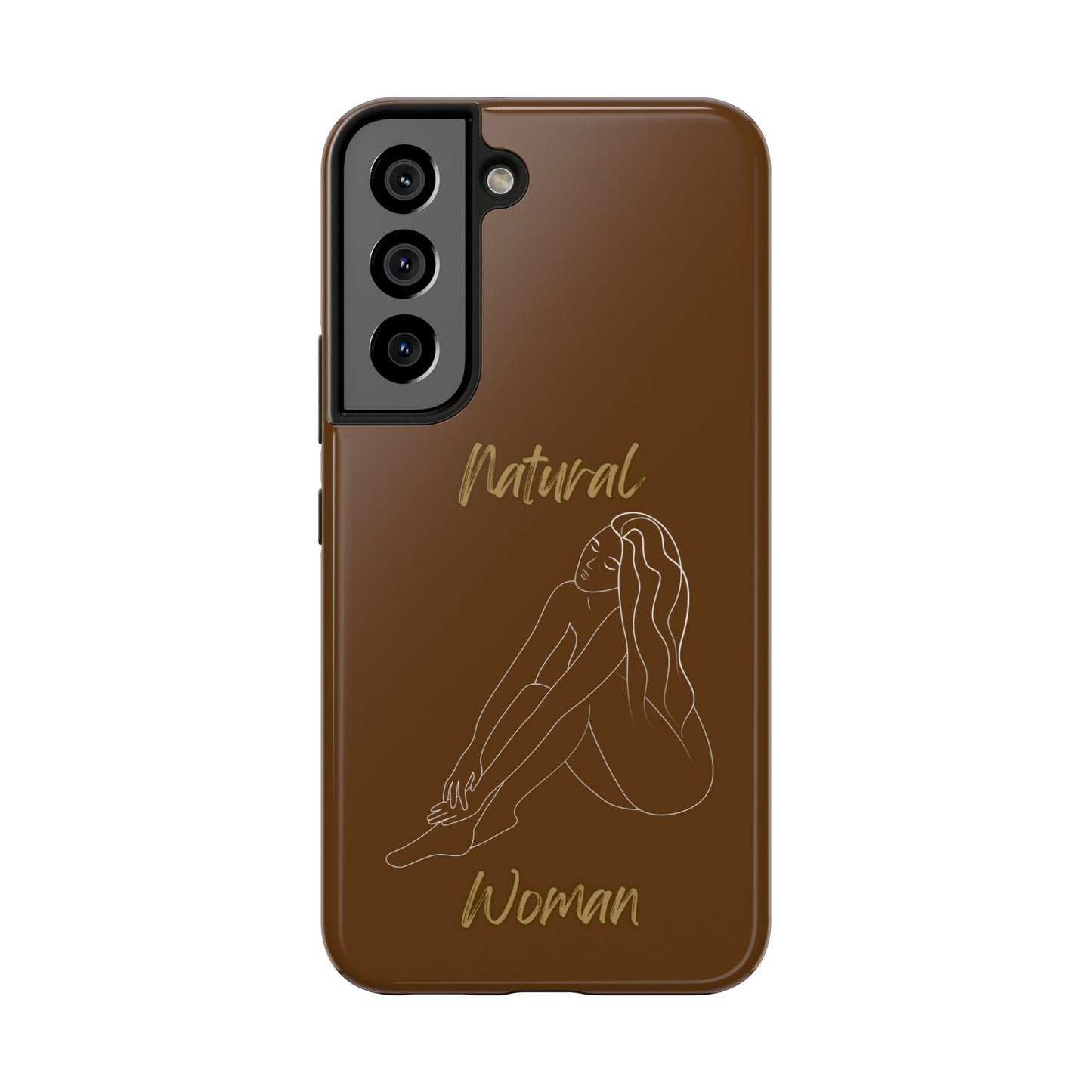 Natural Woman Beauty (WL) Tough Phone Cases BROWN