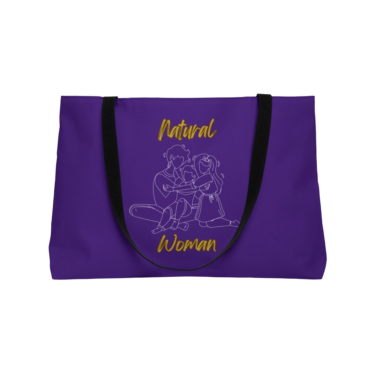 Natural Woman Bear Hugs (WL) Weekender Tote Bag PURPLE