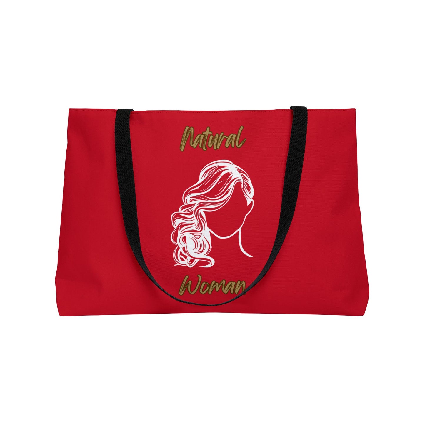 Natural Woman Long Curl (WL) Weekender Tote Bag DARK RED