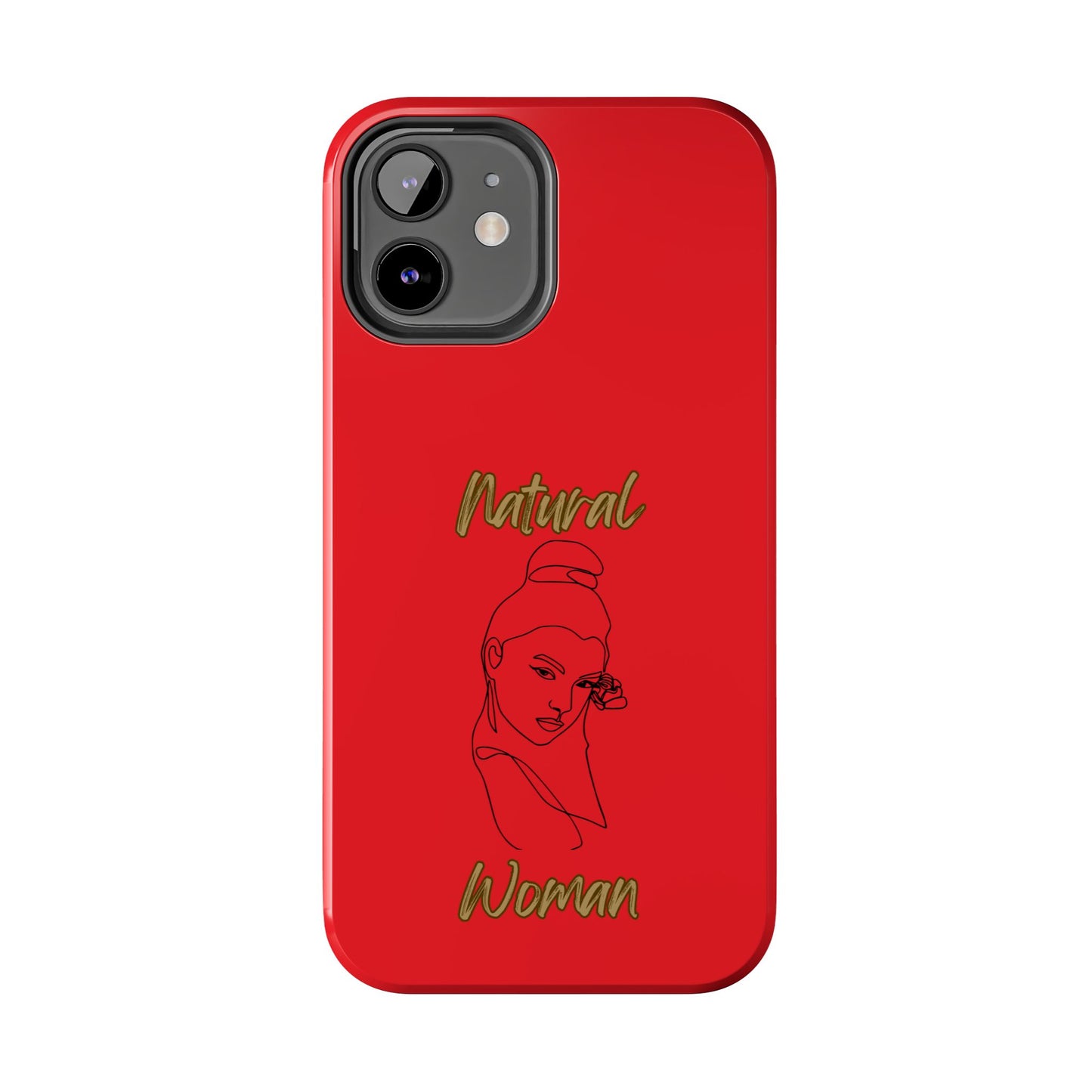Natural Woman Sassy Bun (BL) Tough Phone Cases RED