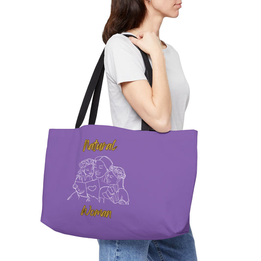 Natural Woman Me & My Girls (WL) Weekender Tote Bag LIGHT PURPLE