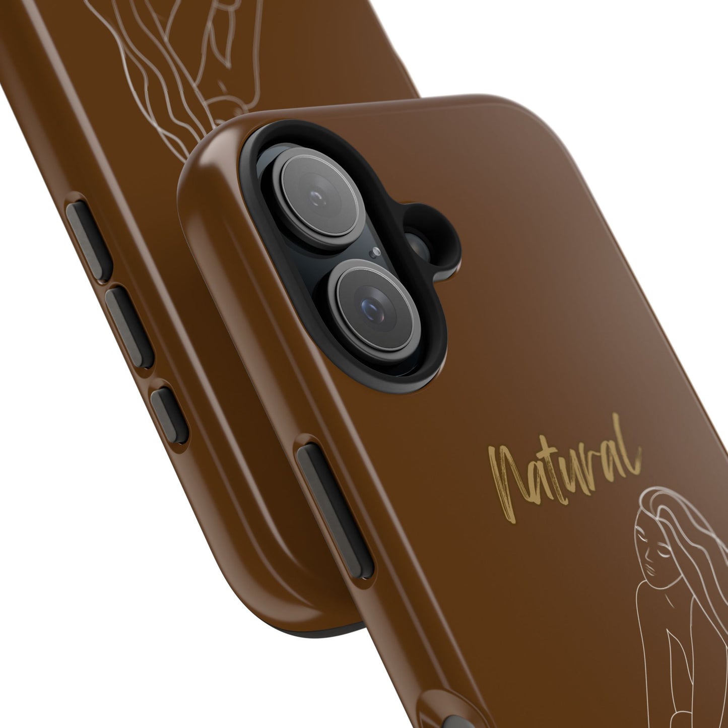 Natural Woman Beauty (WL) Tough Phone Cases BROWN