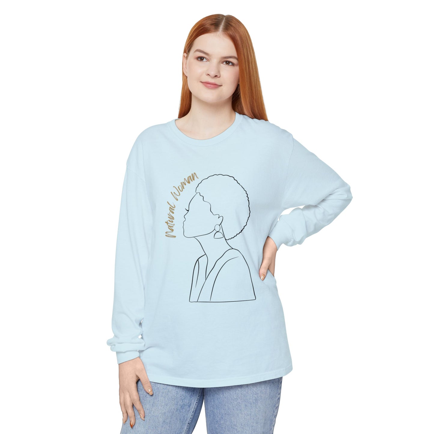 Natural Woman Sm Fro (BL) Long Sleeve T-Shirt