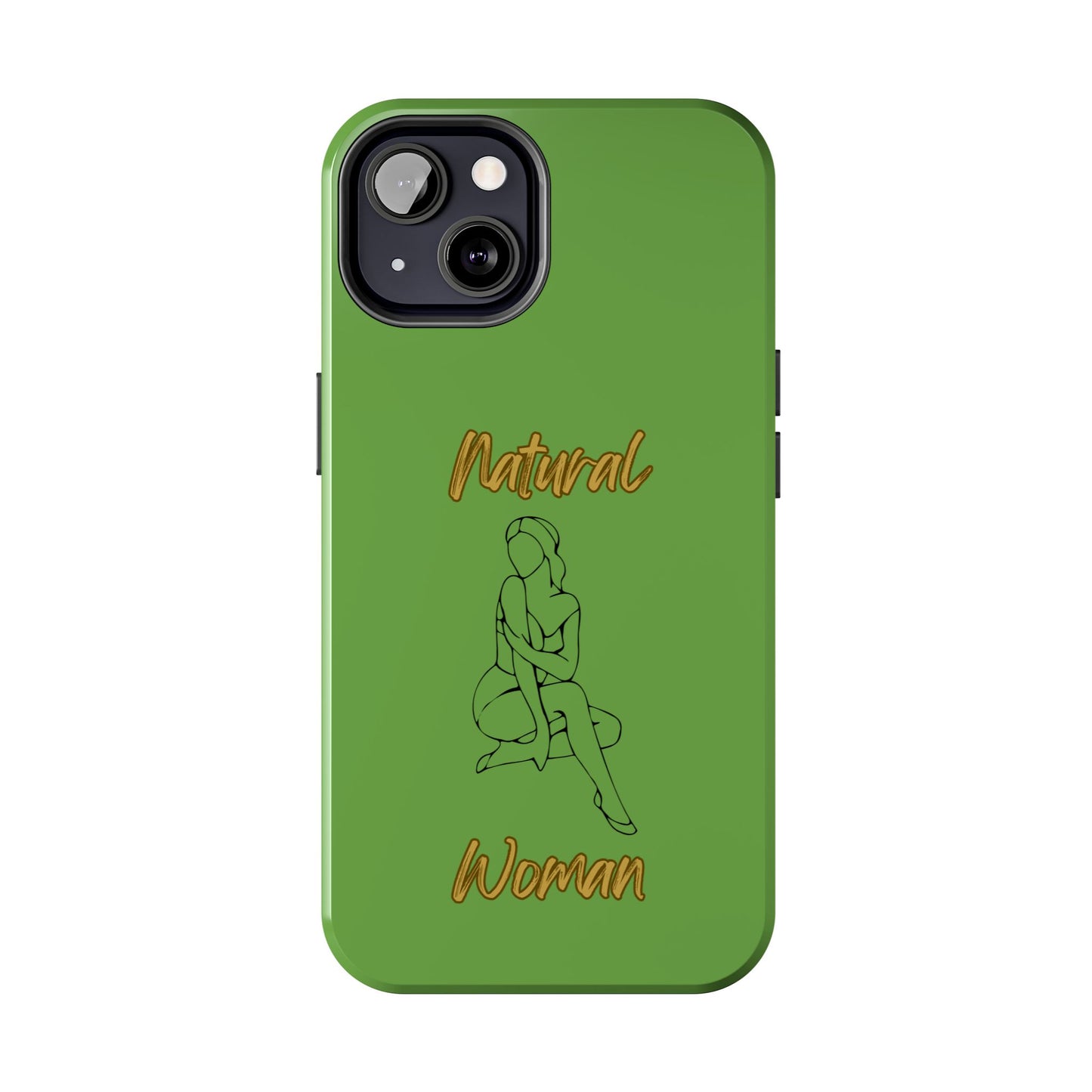 Natural Woman Shoulder Action (BL)Tough Phone Cases GREEN