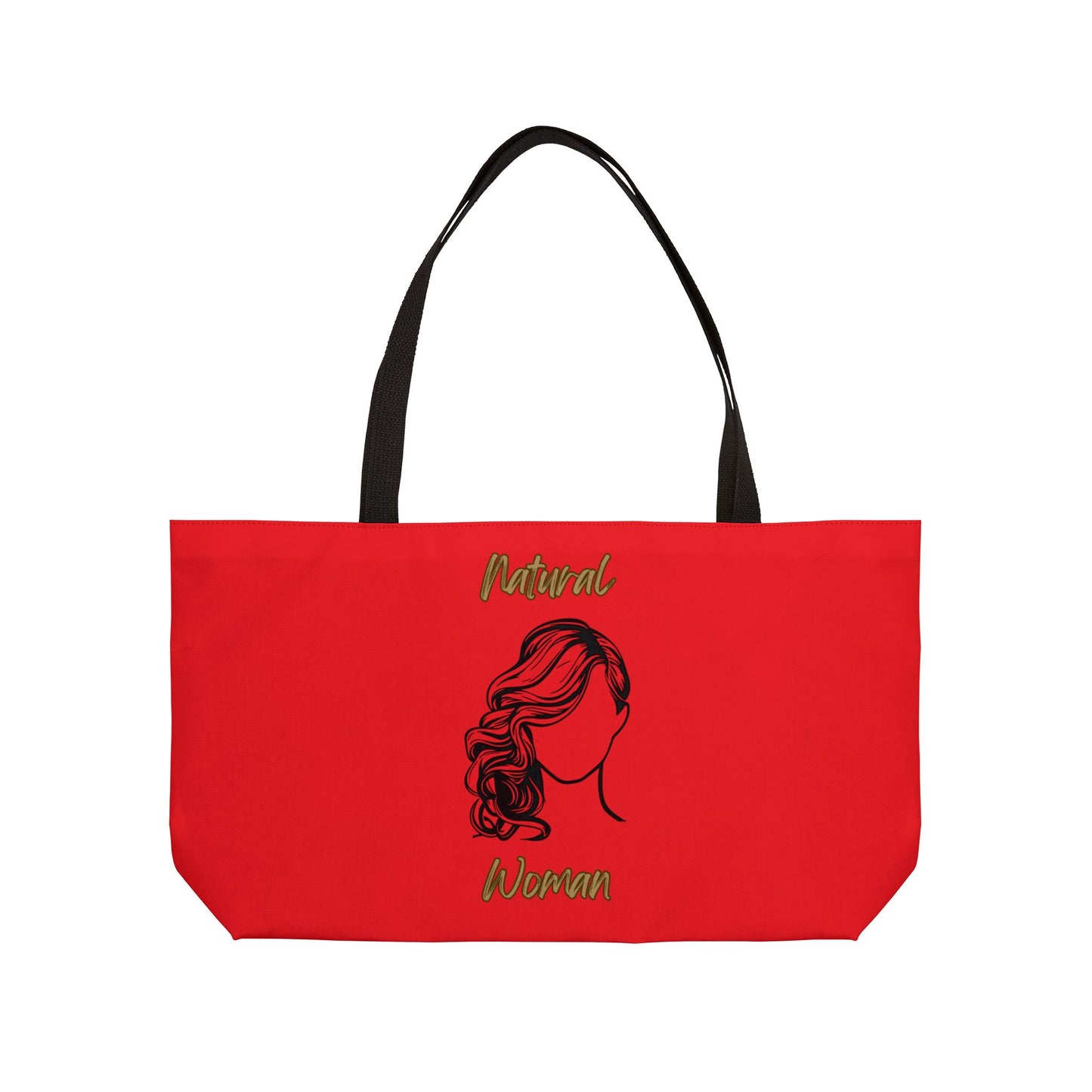 Natural Woman Long Curl (BL) Weekender Tote Bag RED