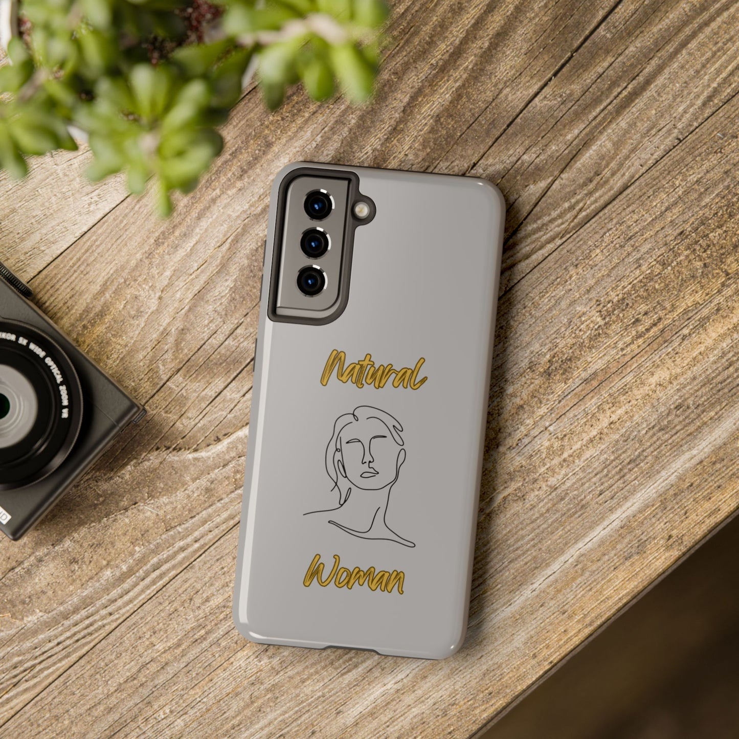 Natural Woman Hello (BL)Tough Phone Cases LIGHT GREY