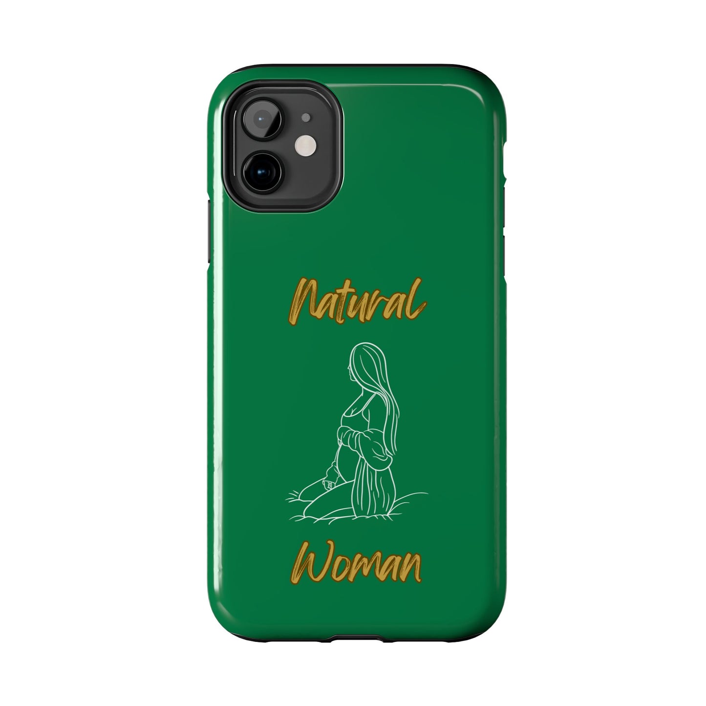 Natural Woman Expecting (WL)Tough Phone Cases DARK GREEN